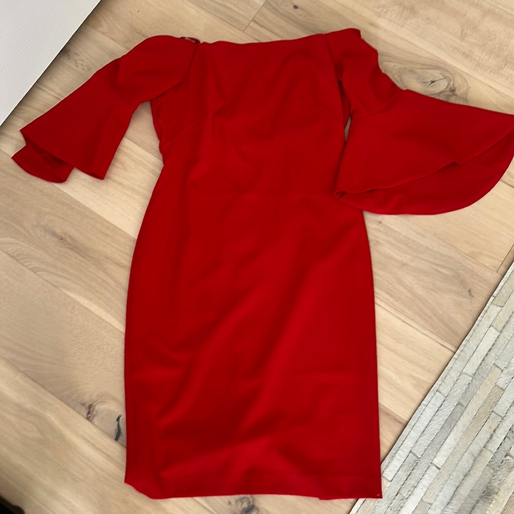 EUC Chelsea 28 Off the Shoulder Red Dress